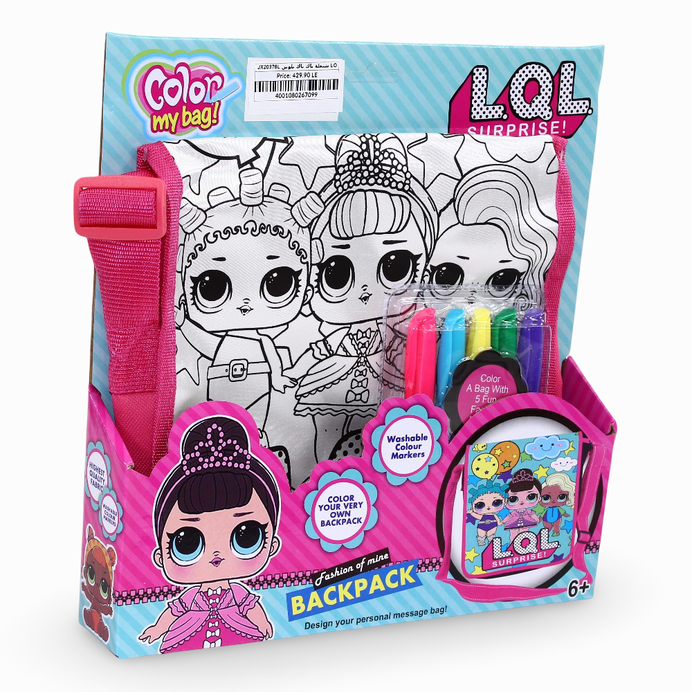 LOL Surprise Coloring Cross Bag Set – 5 Colors