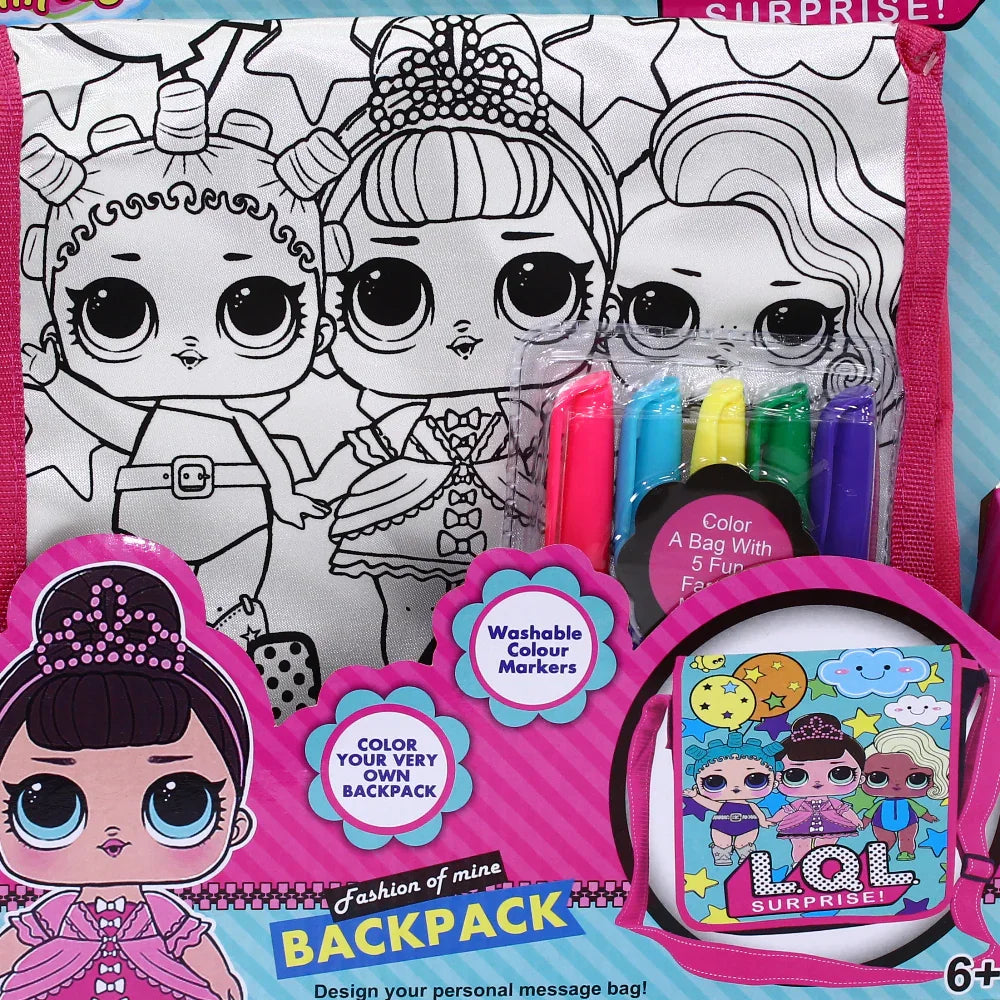 LOL Surprise Coloring Cross Bag Set – 5 Colors