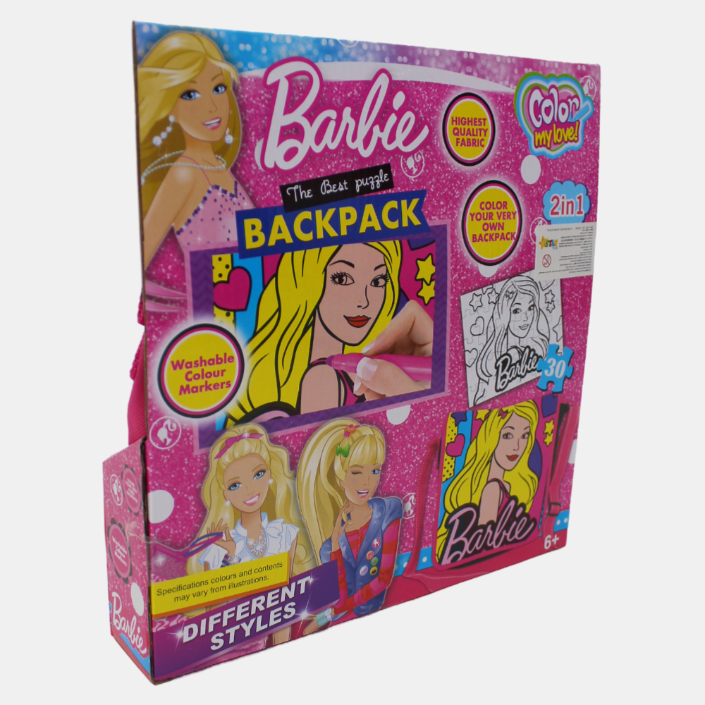 Barbie Coloring Cross Bag Set – 5 Colors