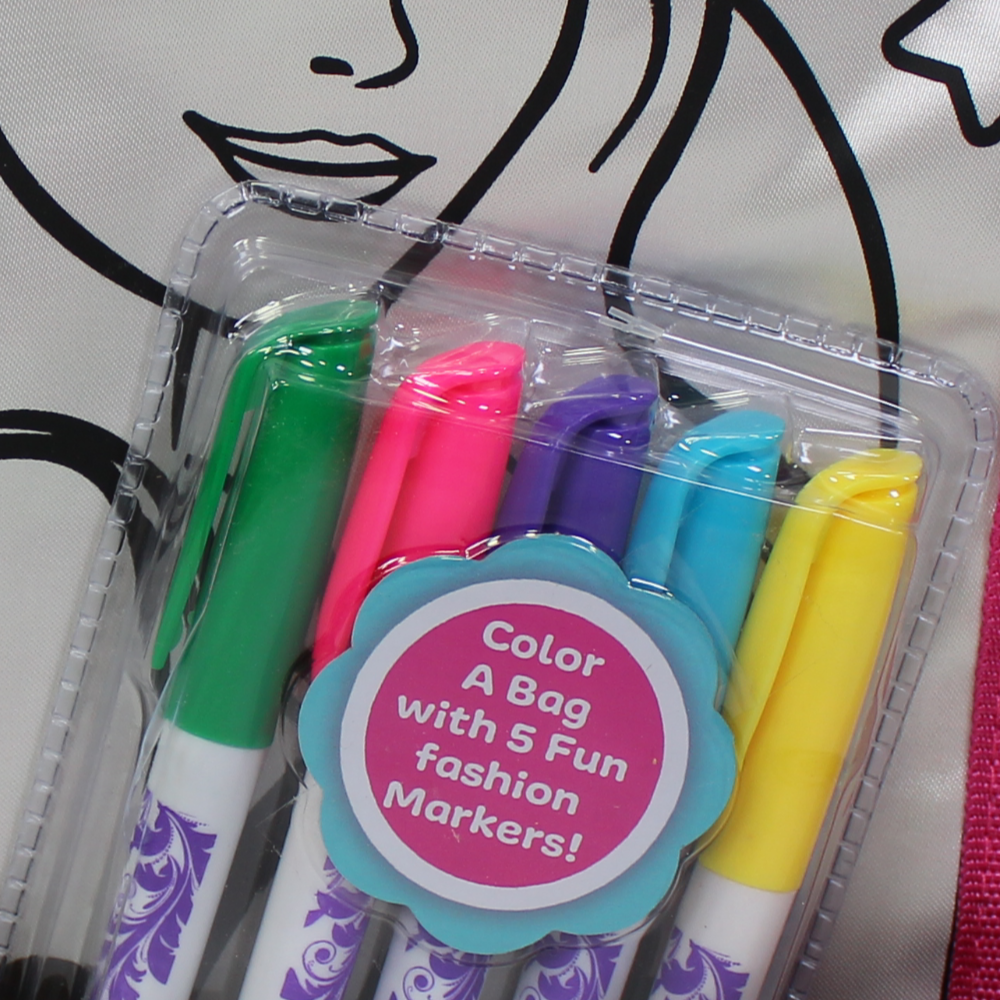 Barbie Coloring Cross Bag Set – 5 Colors