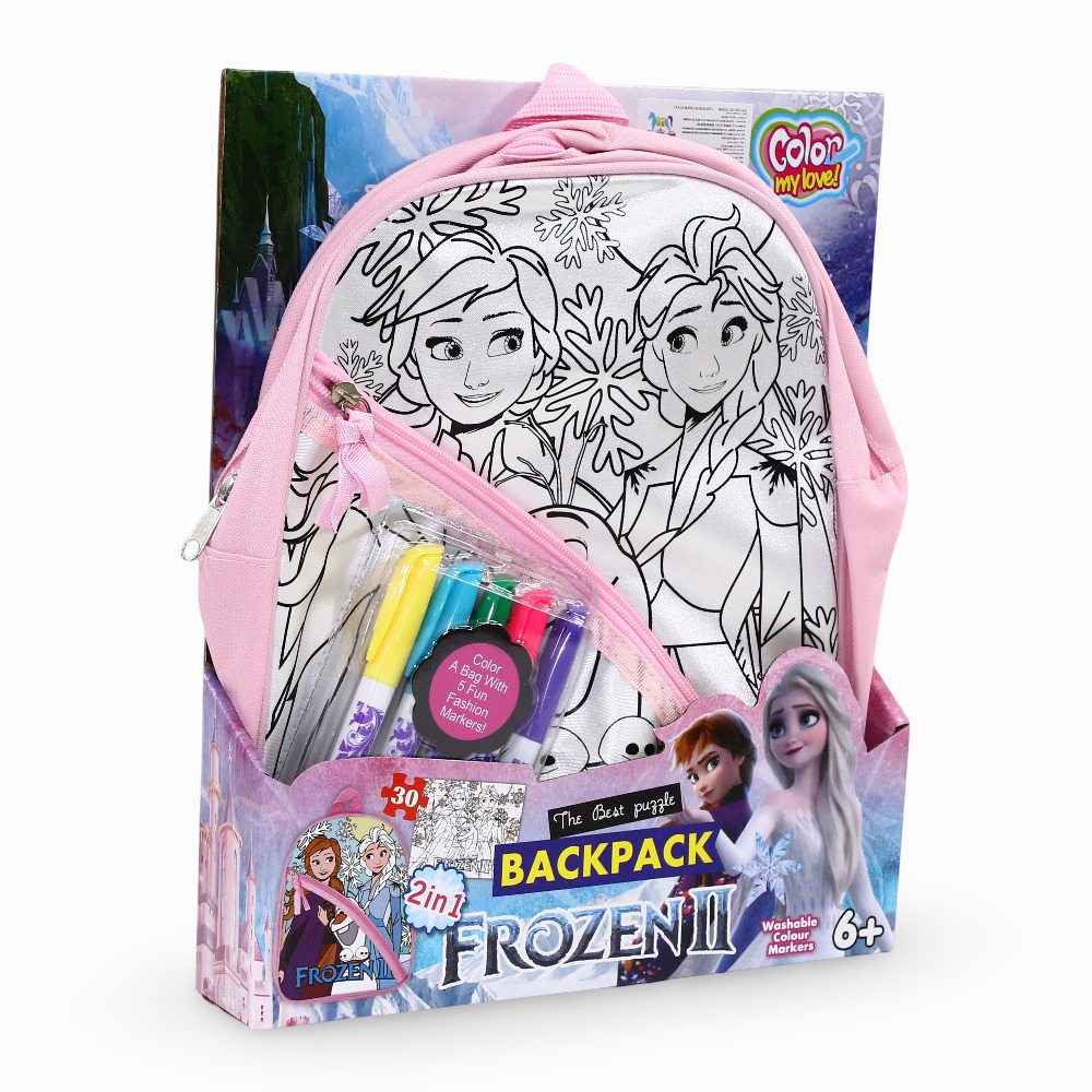 Frozen Coloring Backpack Set – 5 Colors