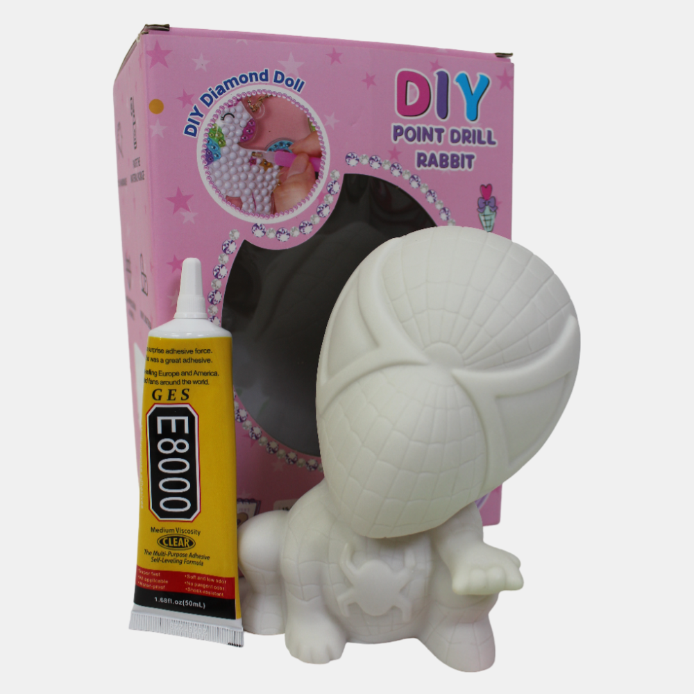 Vinyl Cartoon Diamond Painting Spider-Man Piggy Bank