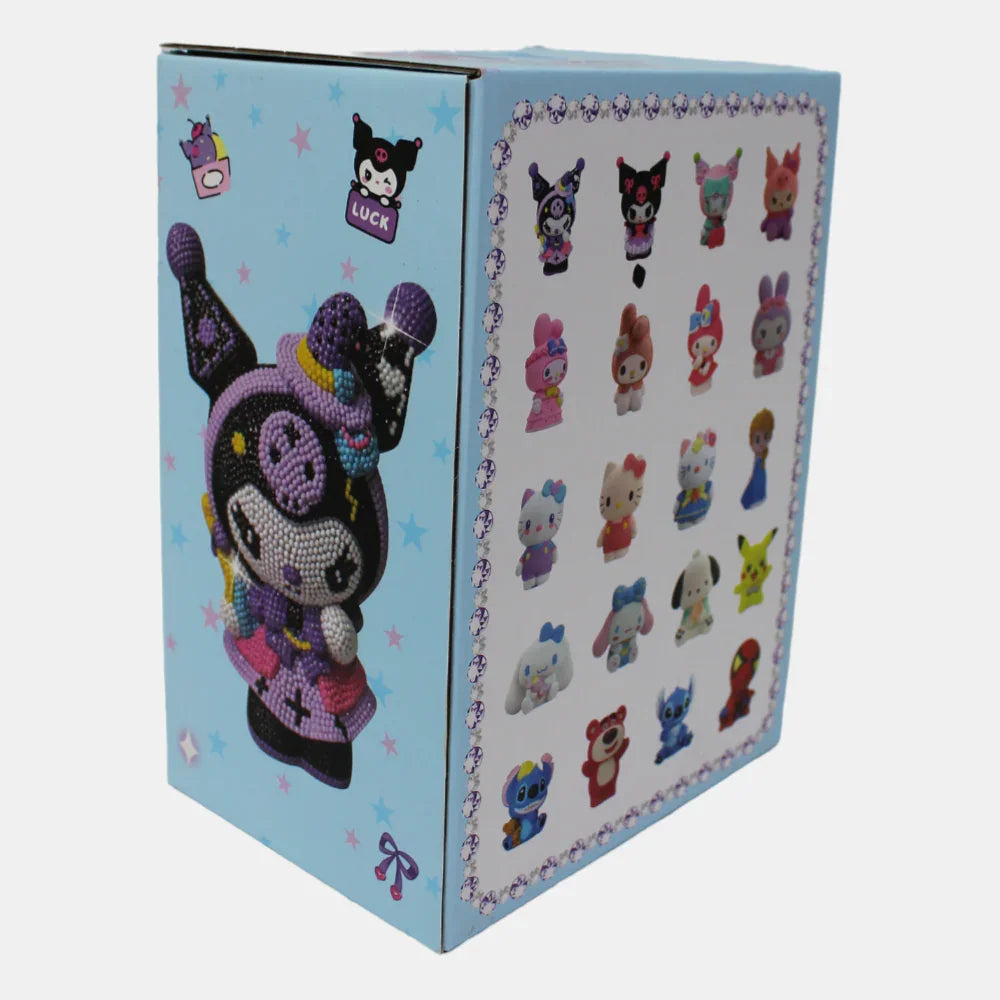 Vinyl Cartoon Diamond Painting Kuromi Piggy Bank