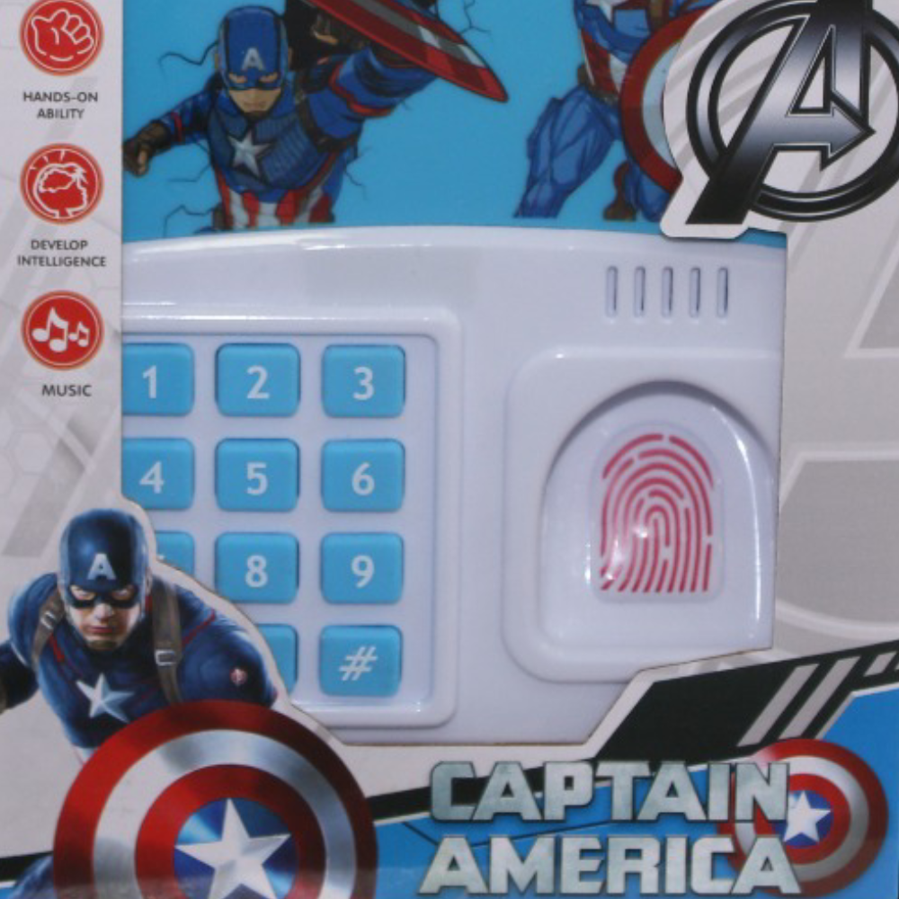 Multifunction Music Money Safe – Captain America Design
