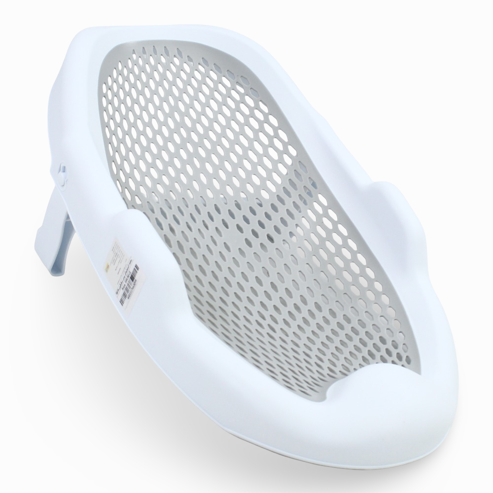 Silicone Baby Bath Seat - White/Grey