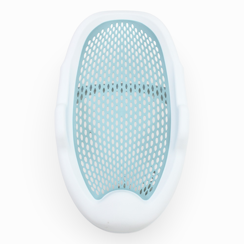 Silicone Baby Bath Seat – White/Mint