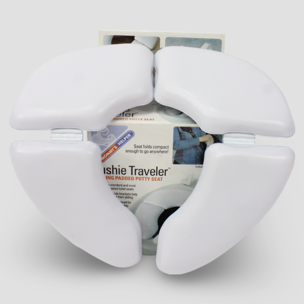 Foldable Toilet Seat - White