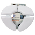 Foldable Toilet Seat - White