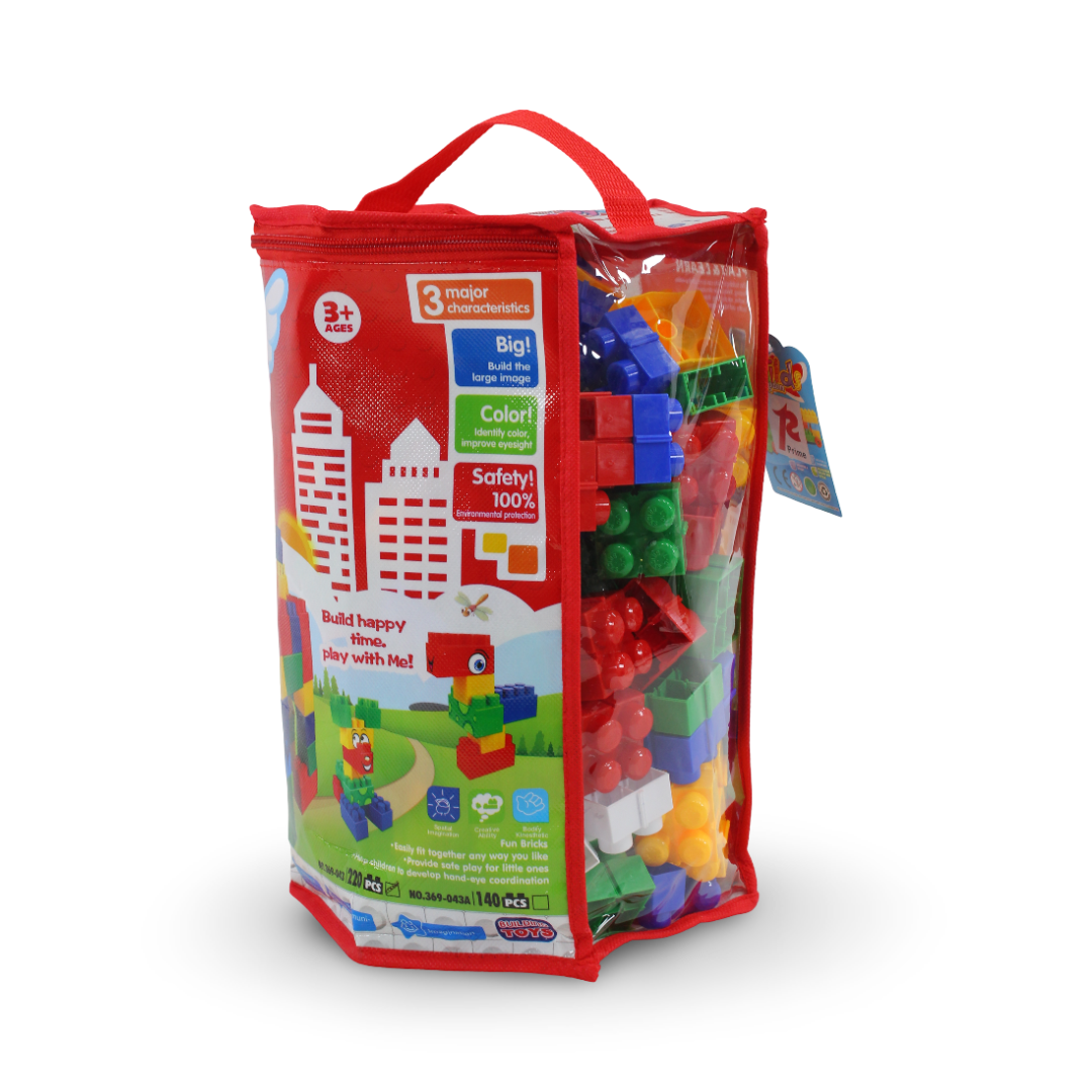 Colorful Jumbo Building Block Set – 200Pcs