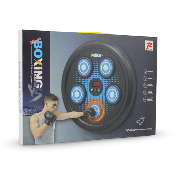 Electronic Music Boxing Machine with LED – Blue