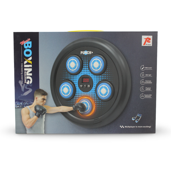 Electronic Music Boxing Machine with LED – Blue