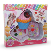 Girls Makeup & Beads Play Set – Cup Cake Shape