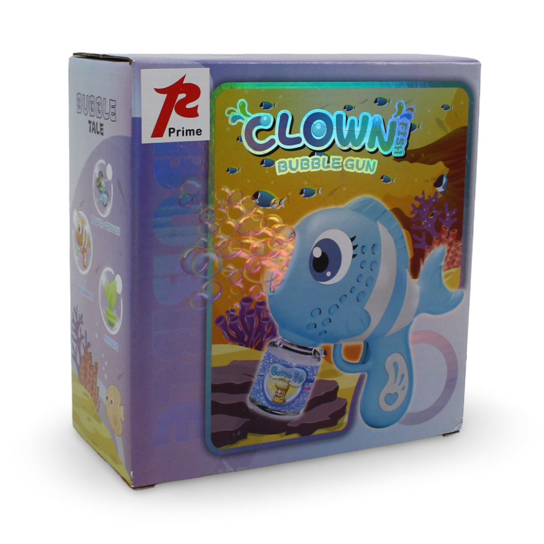 Prime Clown Bubble Gun – Baby Blue