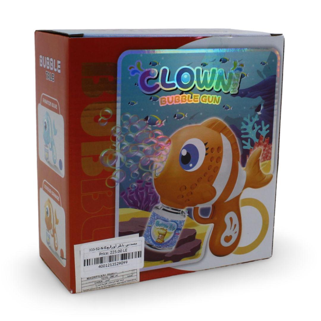 Prime Clown Bubble Gun – Orange