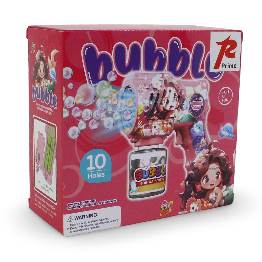 Unicorn Bubble Gun 10 Holes – Orange