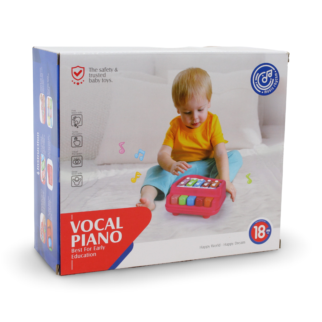 Huanger Vocal Piano and Xylophone Musical Toy – Yellow