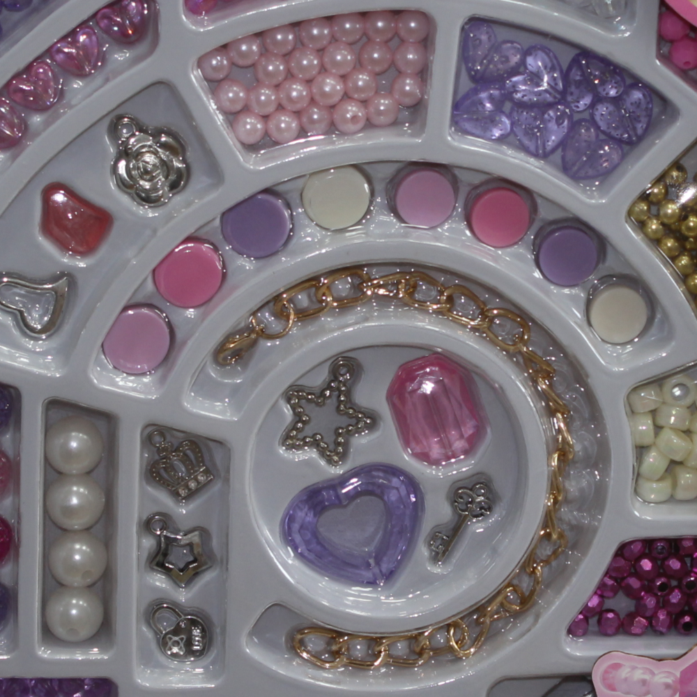 Heart Beads Jewelry Making Set – Creative Necklace & Bracelet Kit