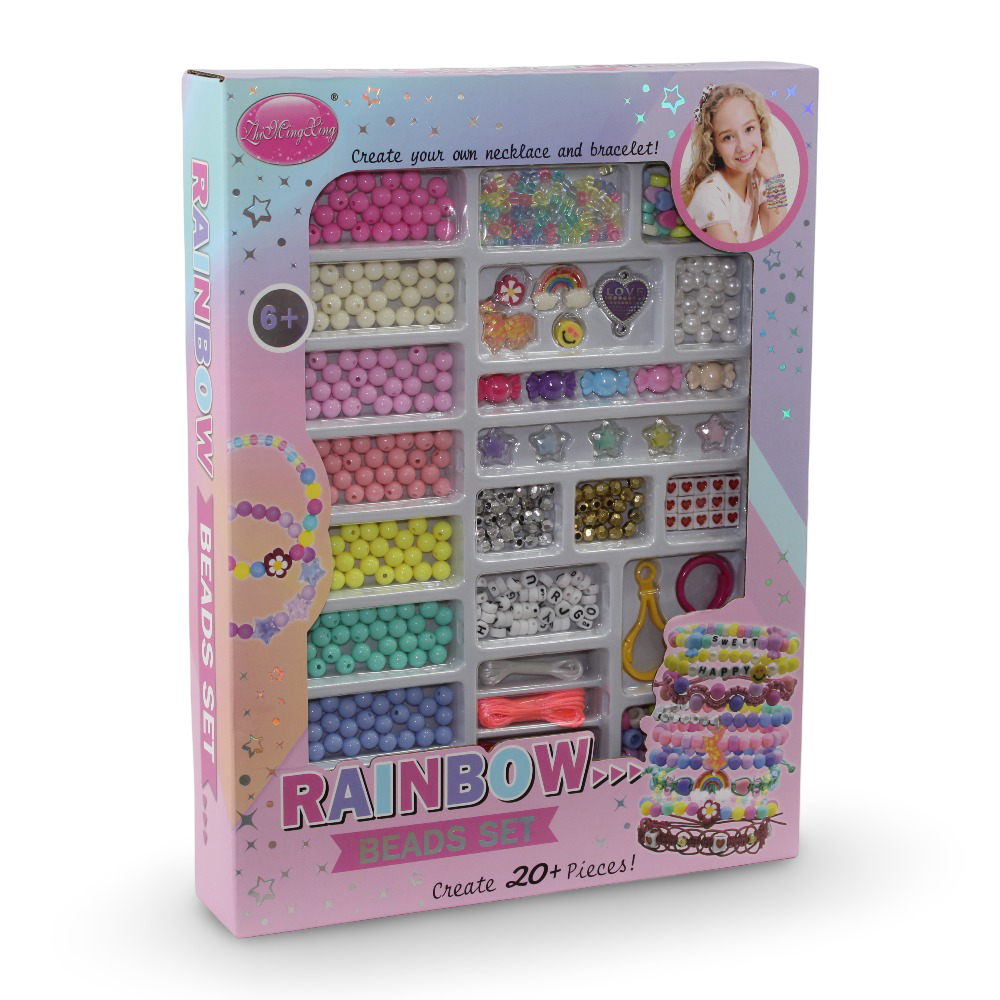 Rainbow Beads Jewelry Making Set