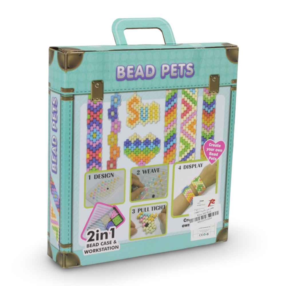 Bead Pets Jewelry Craft Set – 2-in-1 Bead Case & Workstation