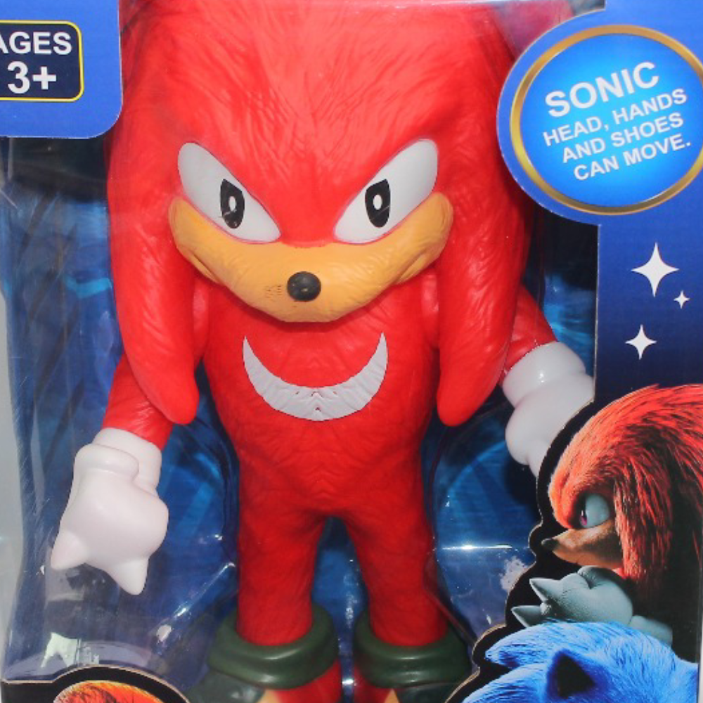 Sonic the Hedgehog Knuckles Action Figure – Large Size with Movable Parts