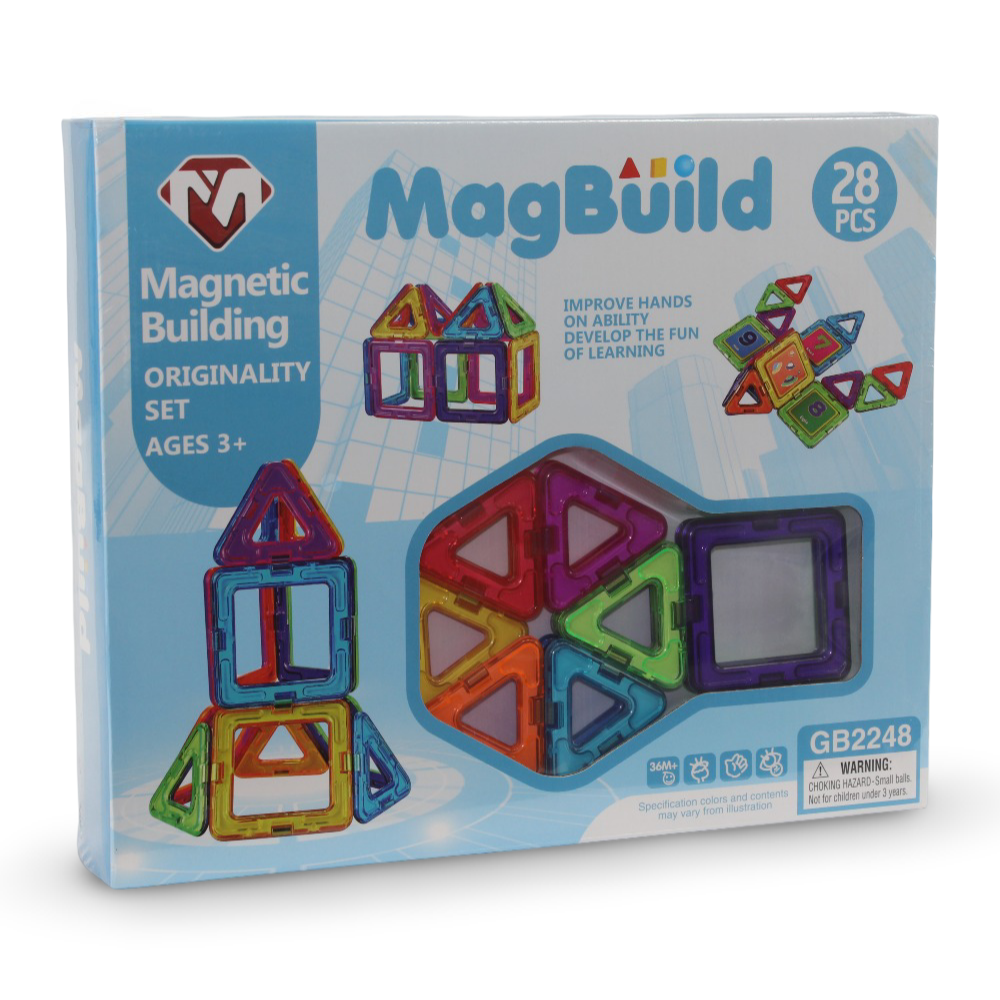 Magnetic Building Set – 28 Pieces
