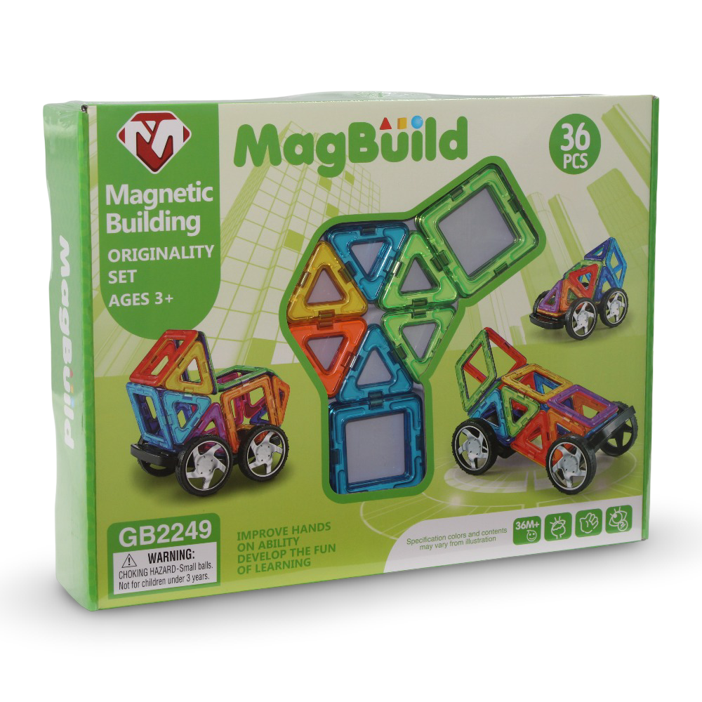 Magnetic Building Set – 36 Pieces