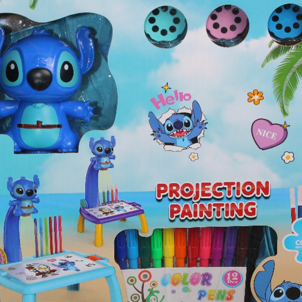 Stitch Drawing Projection Painting Art Toy