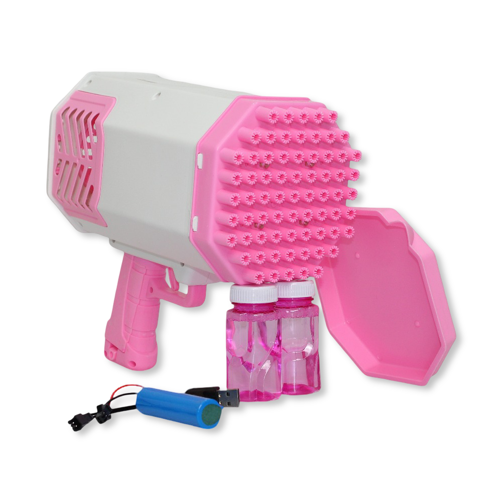 Rocket Bubble Gun 69 Hole – Pink