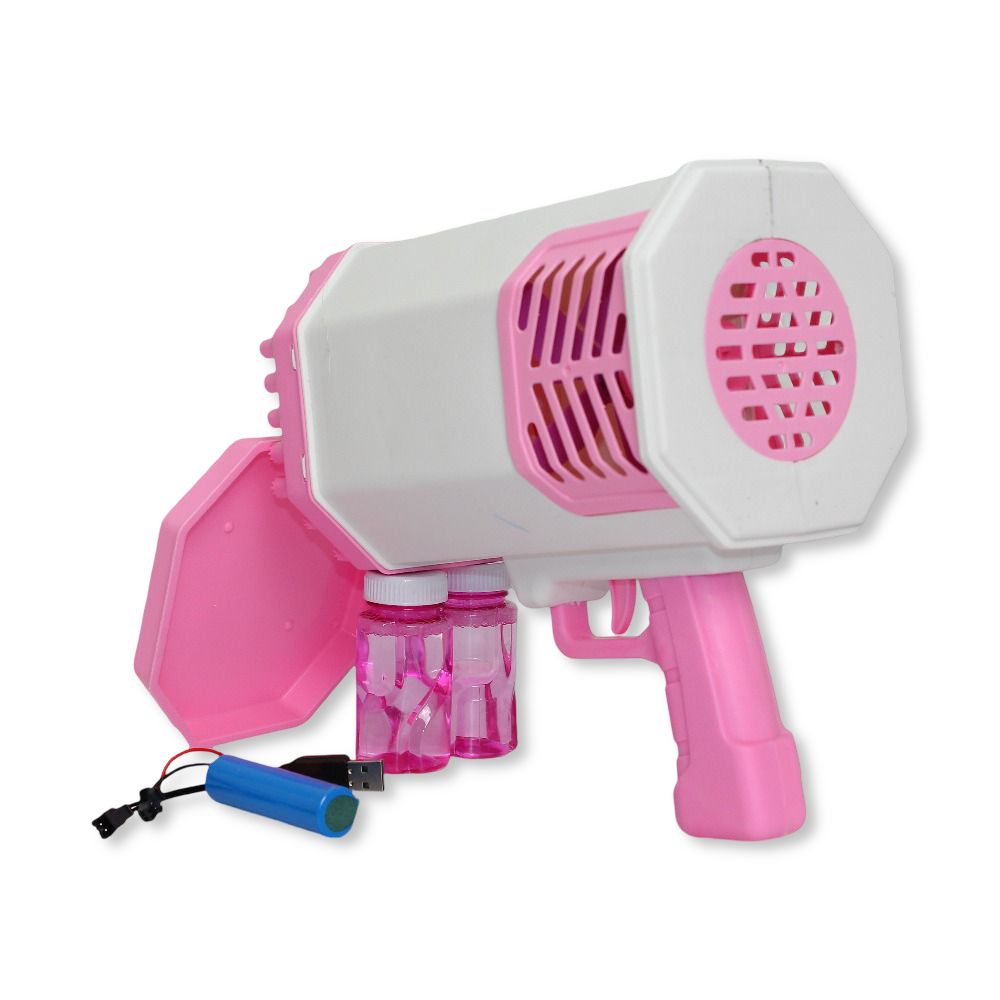 Rocket Bubble Gun 69 Hole – Pink