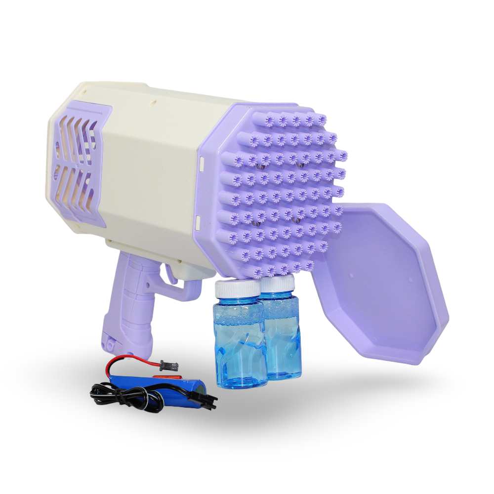 Rocket Bubble Gun 69 Hole – Baby Blue