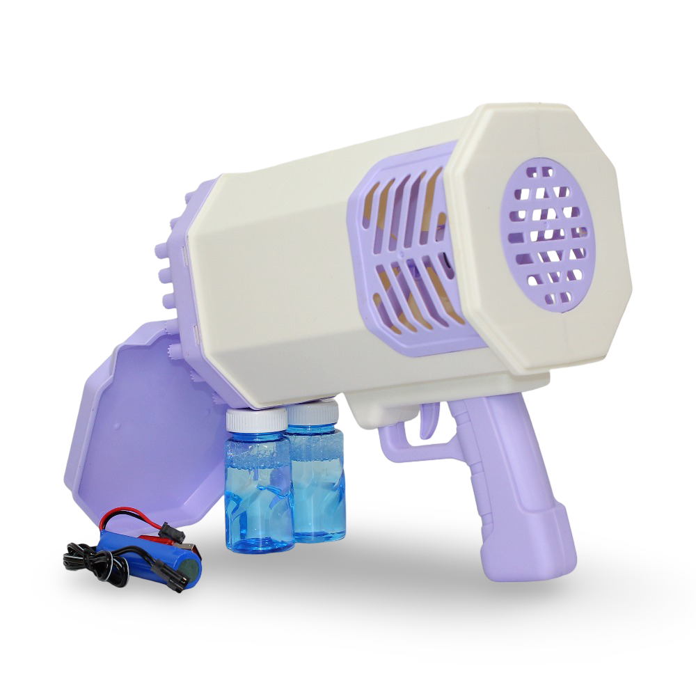 Rocket Bubble Gun 69 Hole – Baby Blue