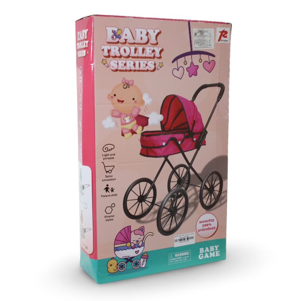 Doll Stroller Playset – Baby Trolley Series Pretend Play Toy