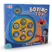 Electronic Music Boxing Machine Toy – Blue Interactive Punch Game