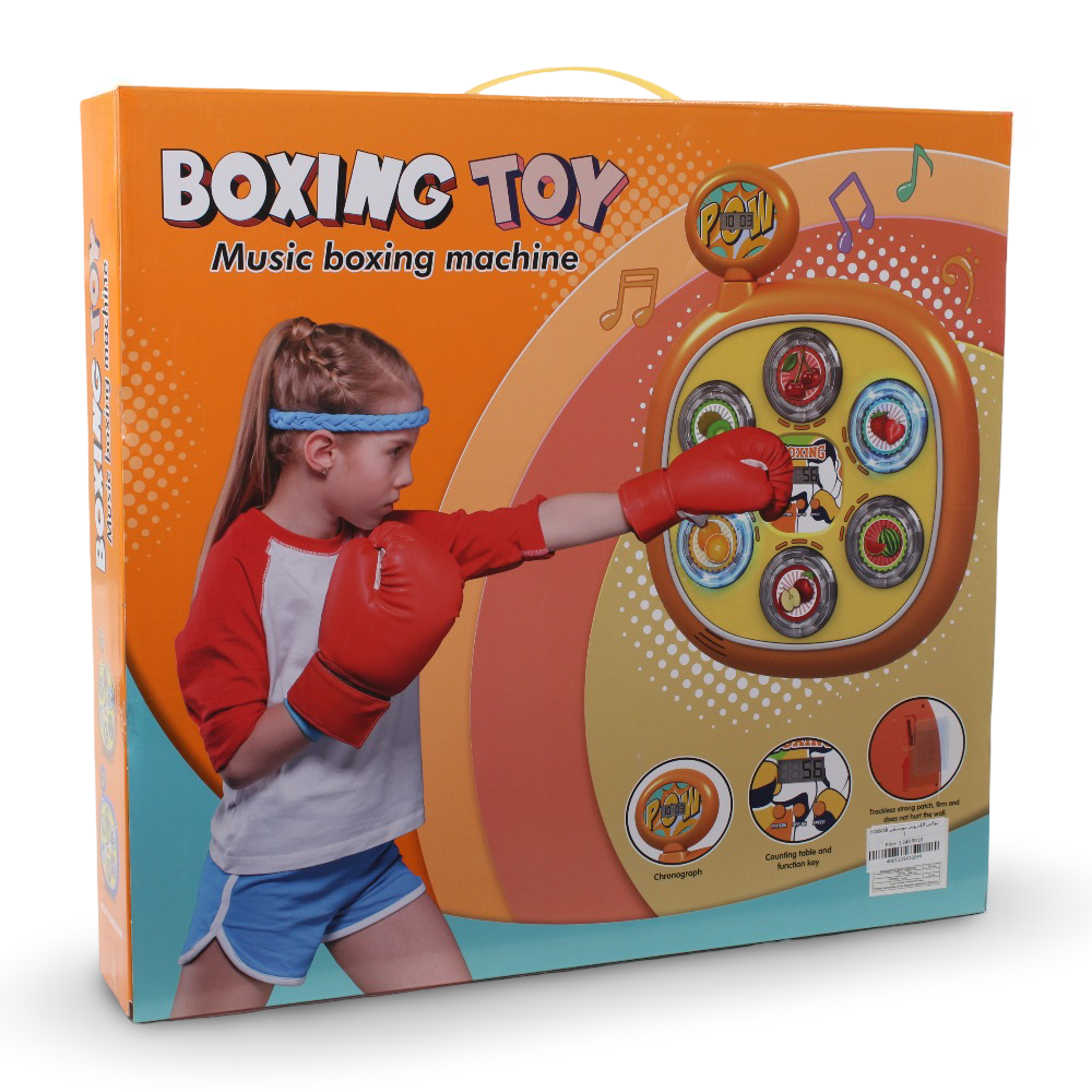 Electronic Music Boxing Machine Toy – Orange Interactive Punch Game