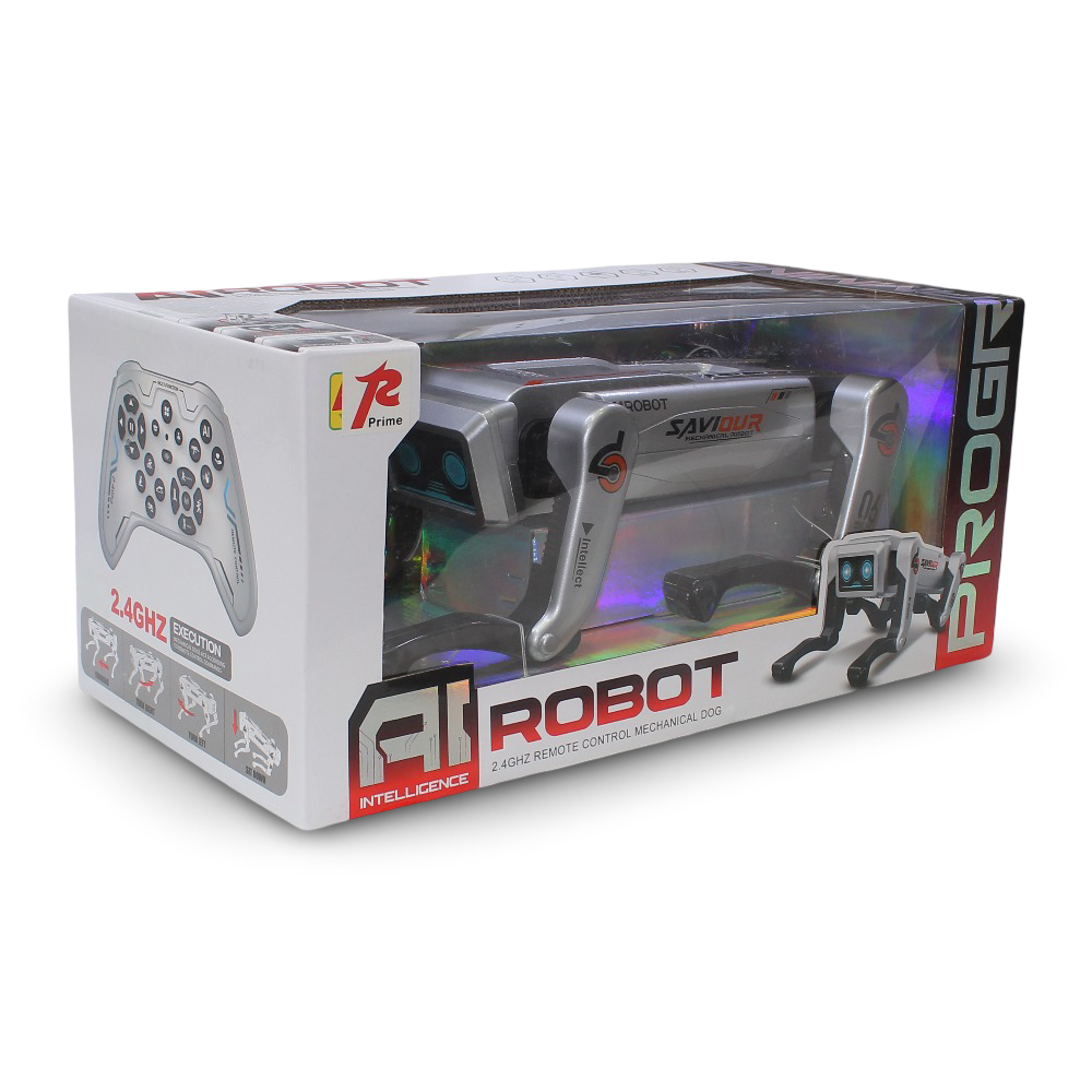Remote Control Intelligent Robot Toy - Silver