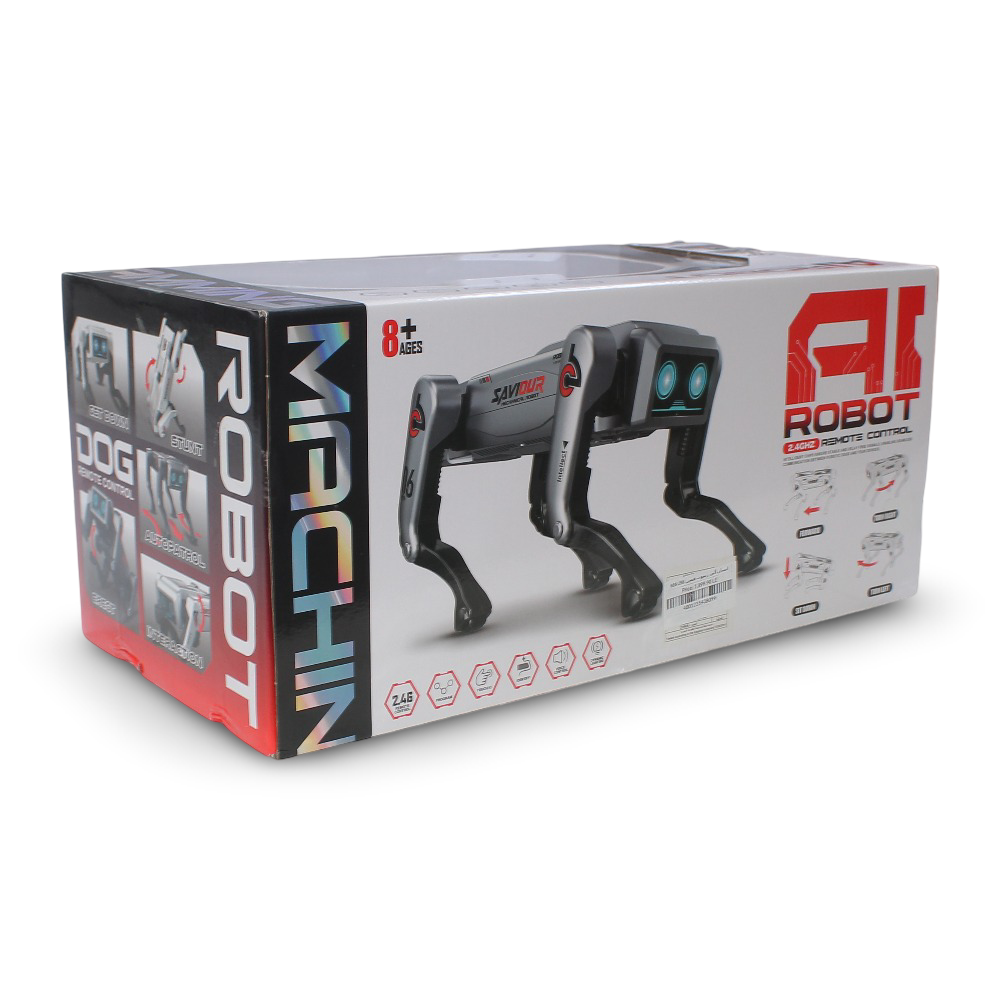 Remote Control Intelligent Robot Toy - Silver