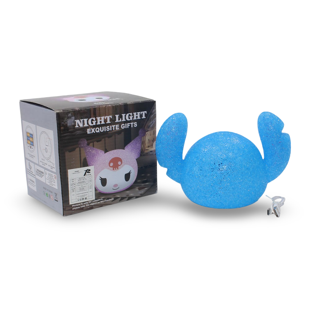Stitch Silicone Night Light – USB Powered Soft Glow Lamp