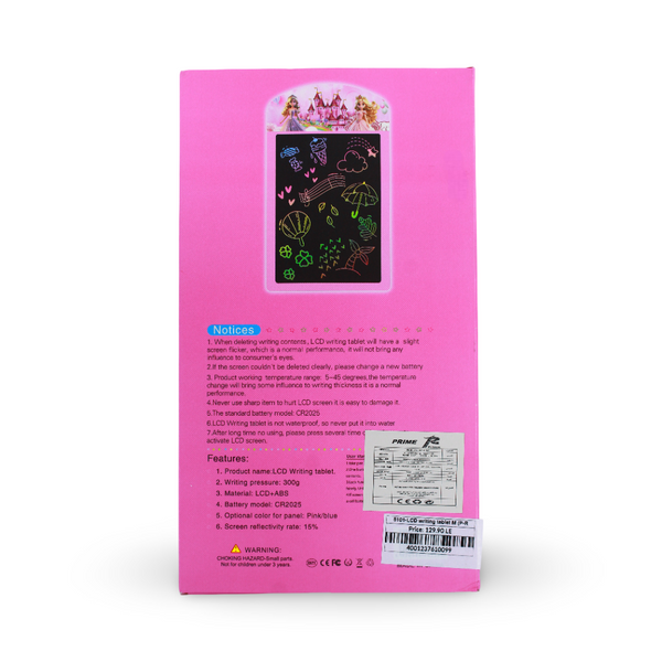 Princess LCD Writing Tablet with Stylus – Pink