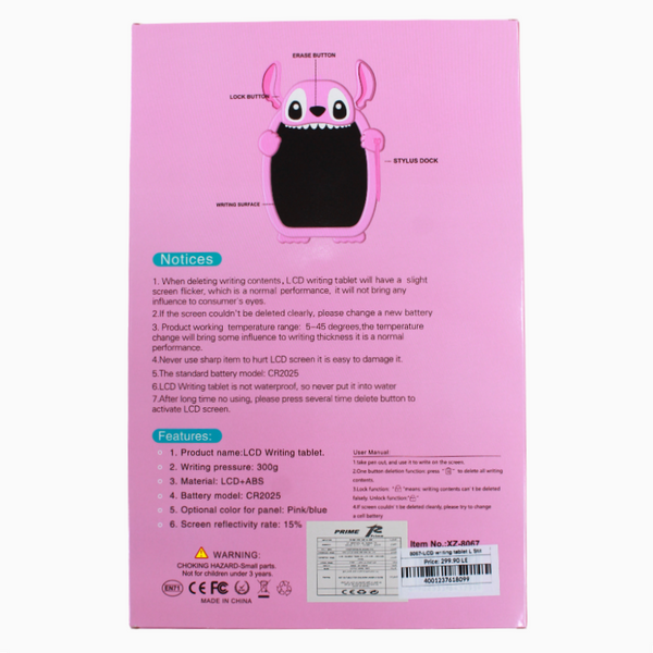 Stitch LCD Writing Tablet – Pink