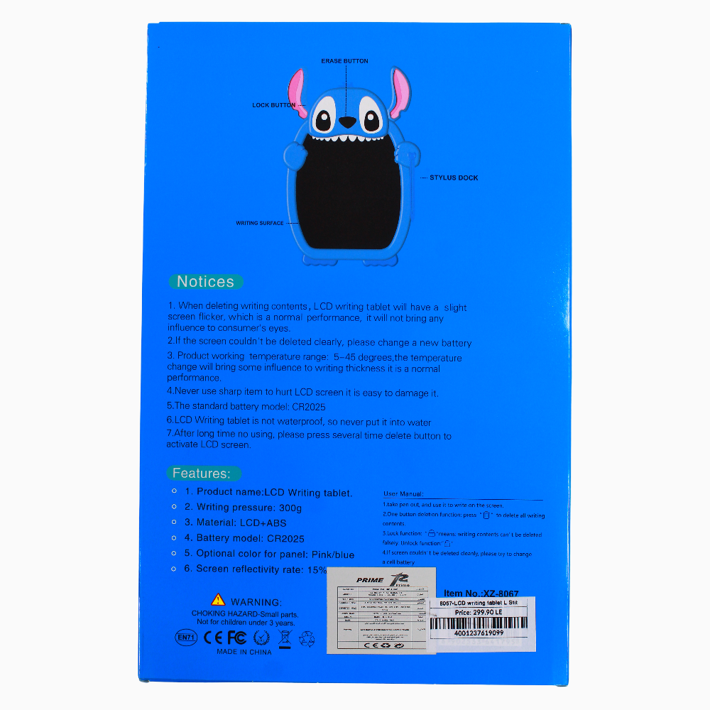 Stitch LCD Writing Tablet – Blue