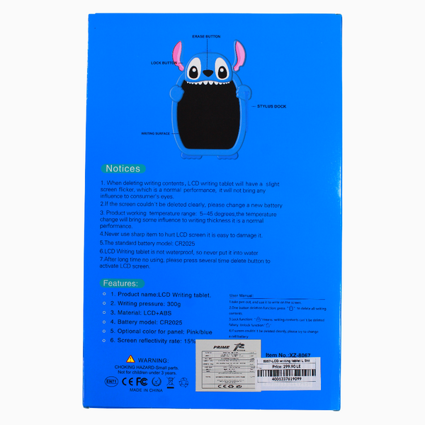 Stitch LCD Writing Tablet – Blue