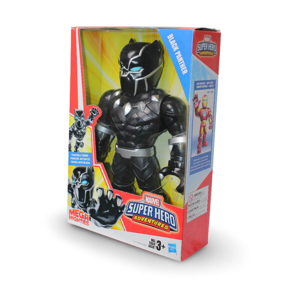 Marvel Super Hero Adventures Mega Black Panther Action Figure