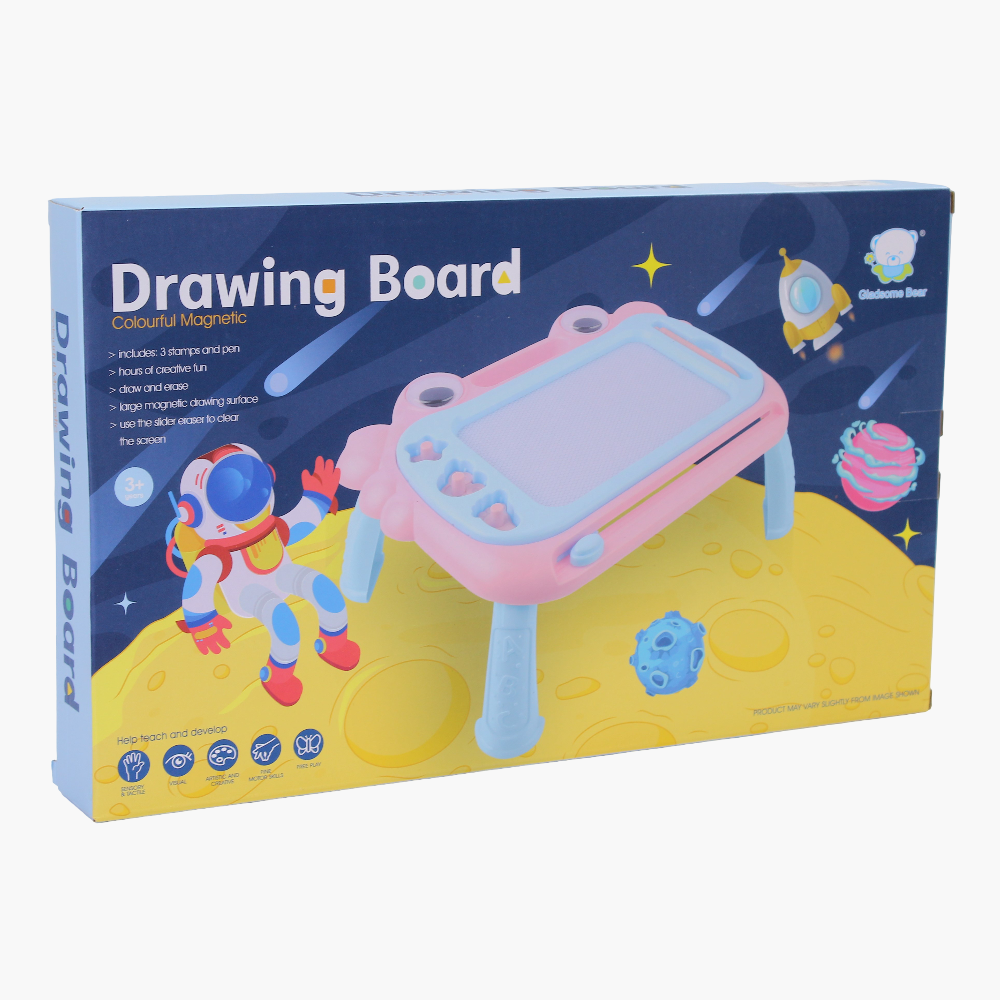 Colorful Magnetic Drawing Board – Pink & Light Blue