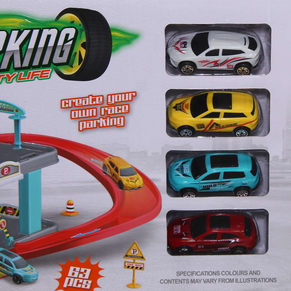 Parking City Life – Create Your Own Race Track Playset