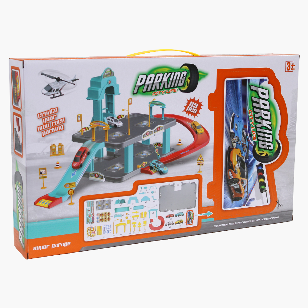 Parking City Life – Create Your Own Race Track Playset