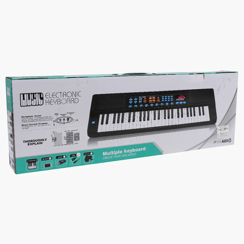 Large-Sized Electric Keyboard – Black