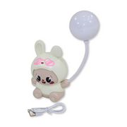 Prime Rechargeable Table Lamp – Beige with Cartoon Frog Design
