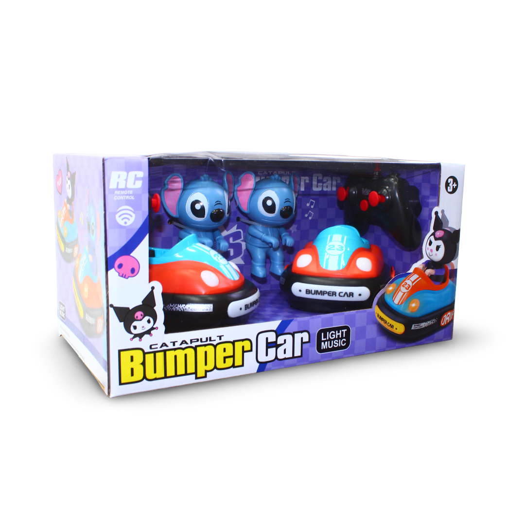 RC Bumper Car Set with Stitch Figures & Remote Control – Model 111-421B