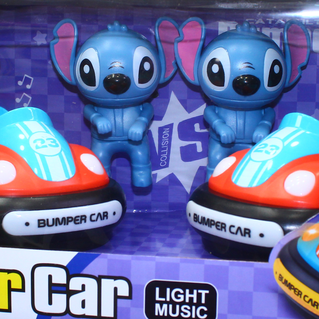 RC Bumper Car Set with Stitch Figures & Remote Control – Model 111-421B