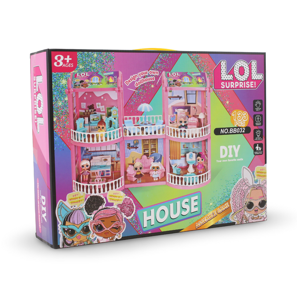 L.O.L. Surprise! DIY Fashion Villa Set – 133 Pcs